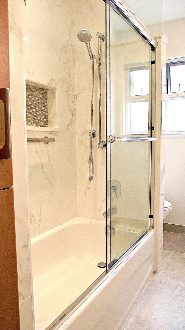 Transitional Style Bathroom by Shelley Scales
