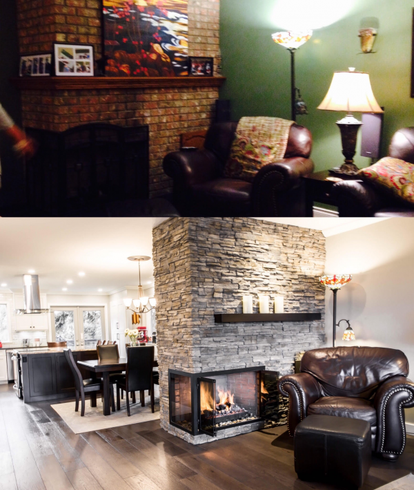 Before and After Kitchen and Living Room Before and After Kitchen and Living Room Shelley Scales Interior Designer Vancouver BC