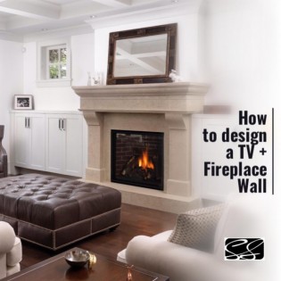 Interior Design for TV and Fireplace Wall